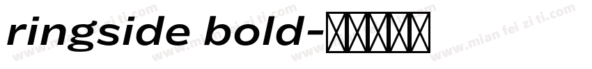 ringside bold字体转换